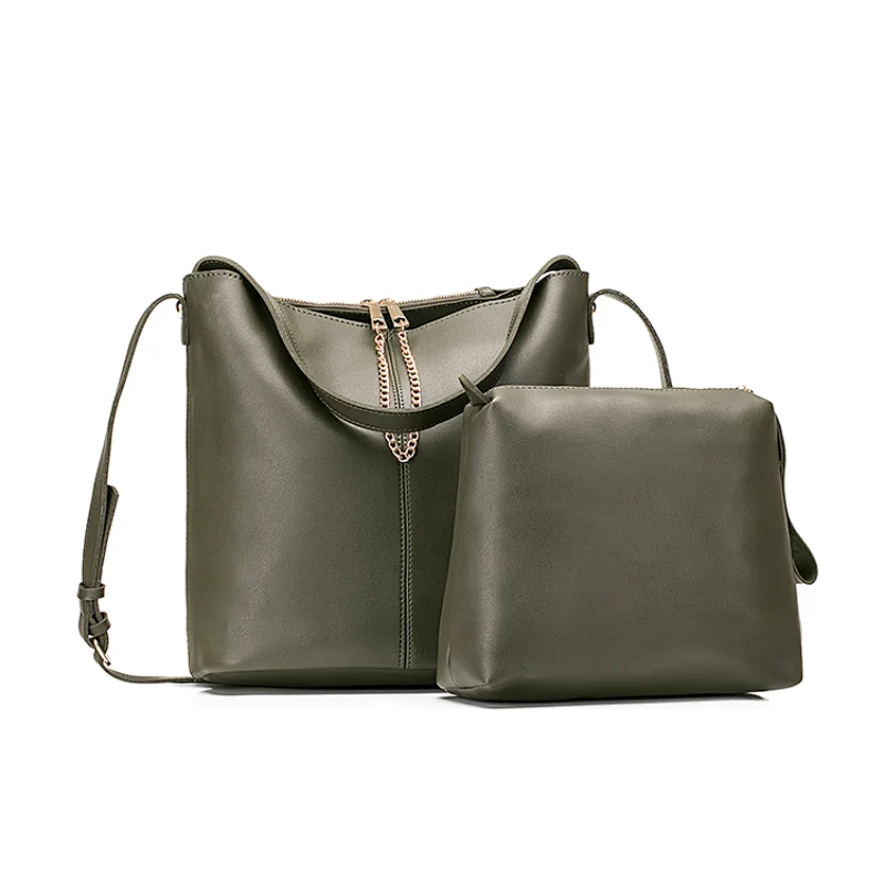 HEC Super September Long Strap Shoulder Bag PU Leather Women