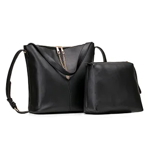 HEC Super September Long Strap Shoulder Bag PU Leather Women