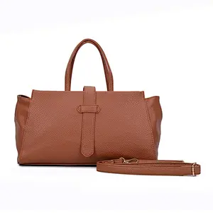 HEC Leather Travel Tote Bags Long Shoulder Bags