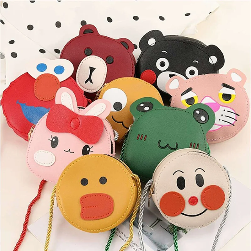 2020 Wholesale new design pu pvc soft cute girl cross body bag animal mini purse