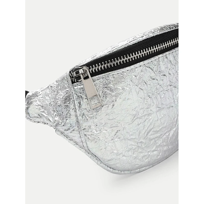 Wholesale new style fashion zipper fanny pack women custom glitter waist bag