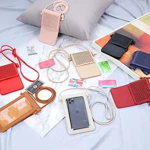 2020 latest design fashion hollow out mobile phone bags for woman