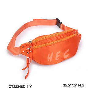 HEC New fashion oem custom logo printed  sublimation bright color polyester waist bag