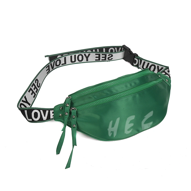 HEC New fashion oem custom logo printed sublimation bright color polyester waist bag