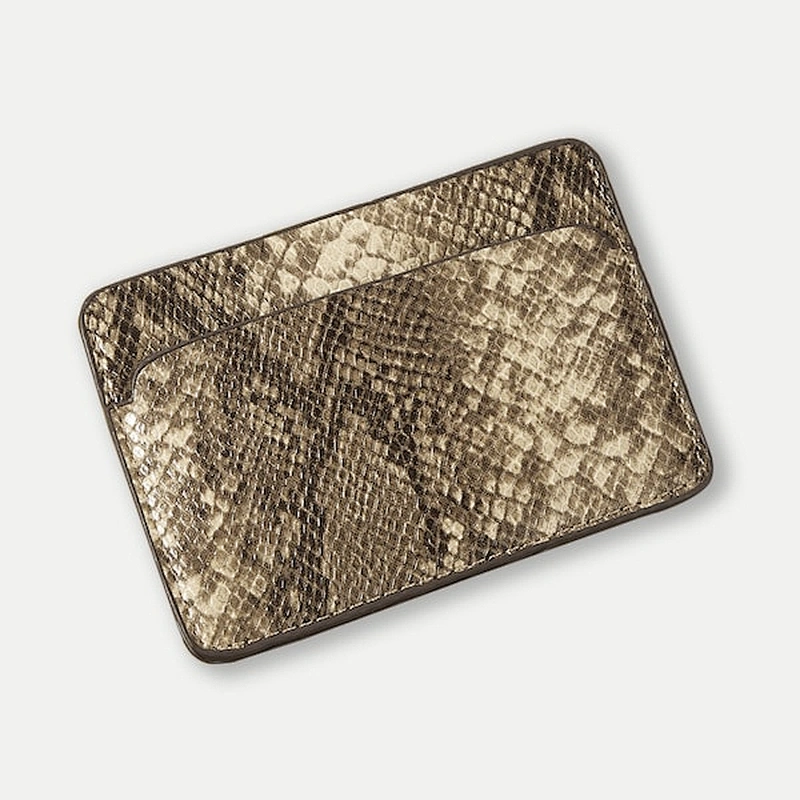 Wholesale custom personalized high quality fashionable serpentine pu leather women purse
