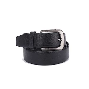 New OEM Custom Simple Leisure Black Leather Belts For Men