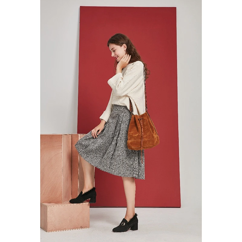 HEC Factory Hot New Products 26*13*30.5CM Waterproof Brown Lady Fashion Handbag