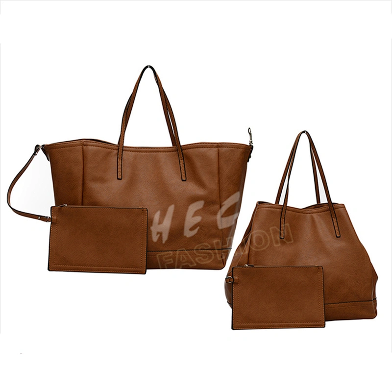 HEC Good Quality New European Trend Reusable Vinyl Tote Shopping Bags Women Tote Handbag