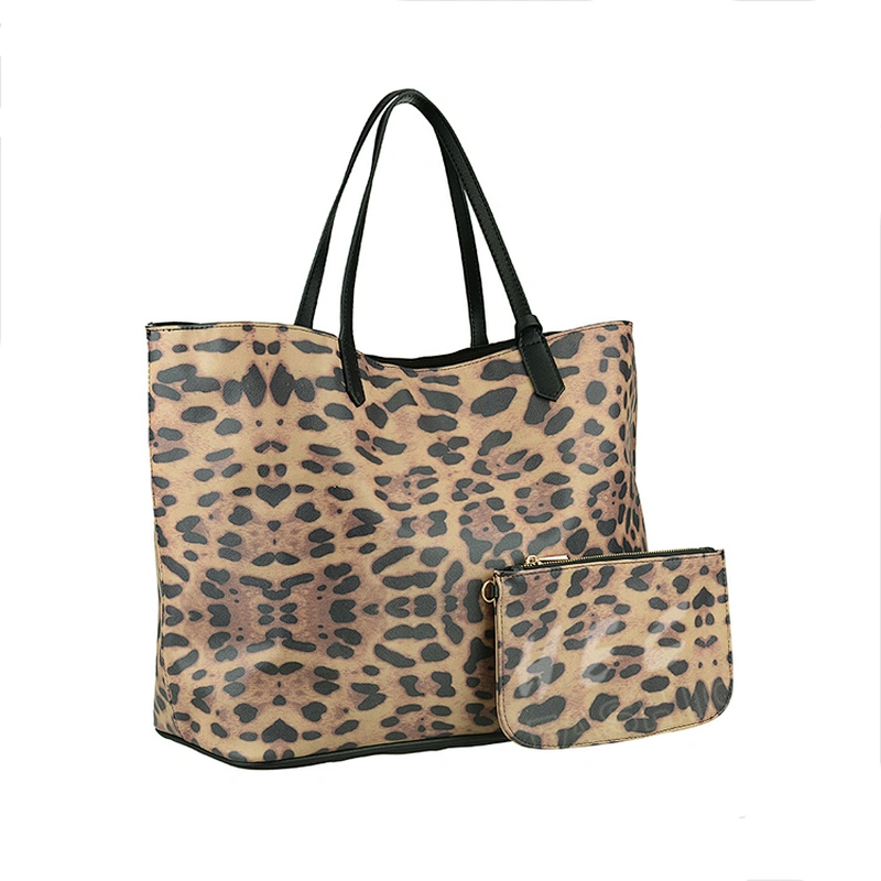 HEC 2020 New Product Wenzhou Leopard Long Strap Tote Bag Handbag