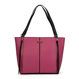 HEC China Low Price Products Contrast Color Big Shopping Delicate Woman Leather Bag