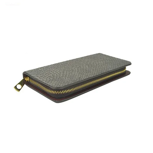 HEC Custom New Fashion Luxury Design Women Card Holder PU Purses Large Capacity Ladies Clutch Wallet With Metal Zipper