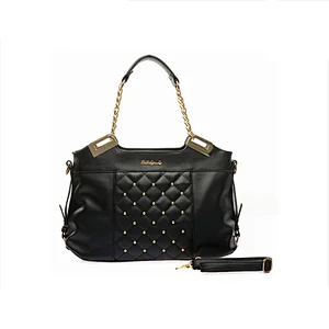 HEC Super September 2020 The Most Popular Fashion Black PU Material Handbag Lady Bags