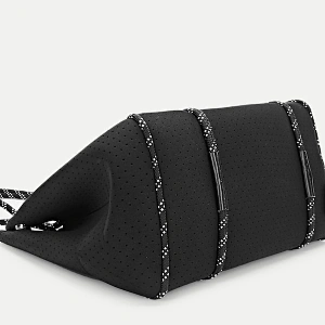 HEC China fashion elegant charming black polyester women handbag