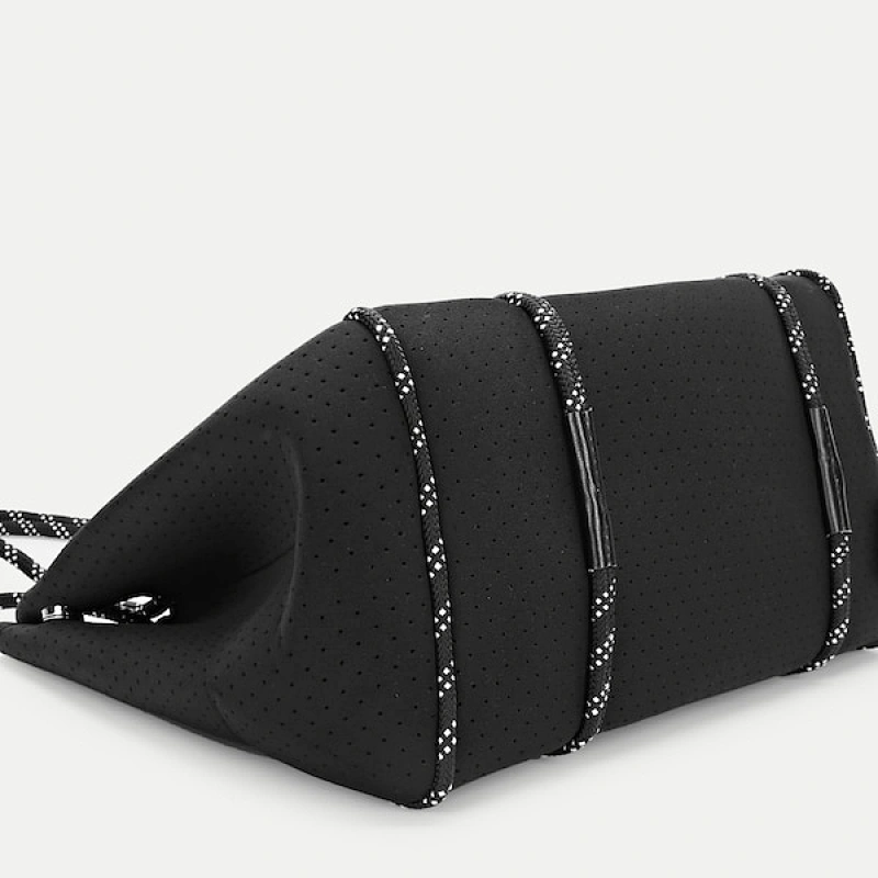 HEC China fashion elegant charming black polyester women handbag