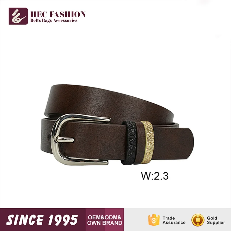 HEC Fast Delivery Wenzhou Belt Making Supplies Wholesale Ladies Classical Tie Belt For Women