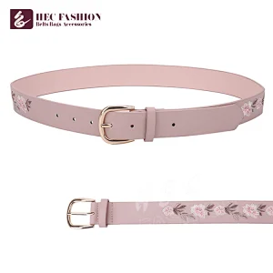 HEC New 2020 Products Woven Belt With Metal Ring For Women
