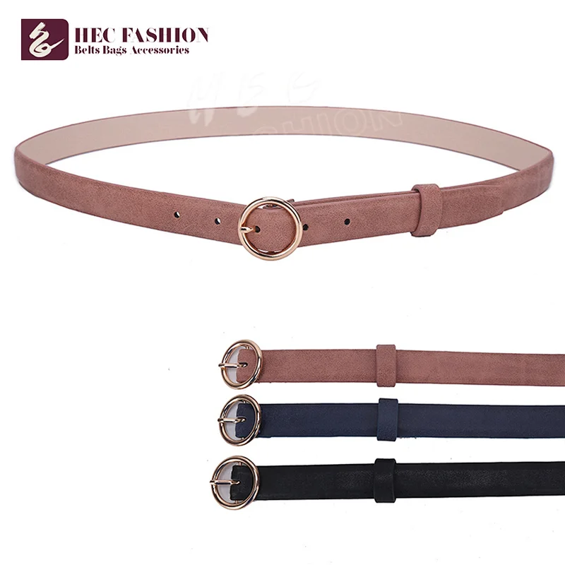 HEC New 2020 Products Woven Belt With Metal Ring For Women