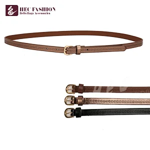 HEC New 2020 Products Woven Belt With Metal Ring For Women
