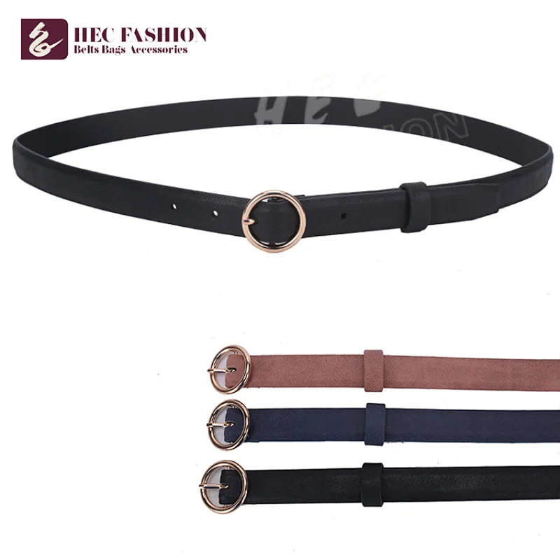 HEC New 2020 Products Woven Belt With Metal Ring For Women
