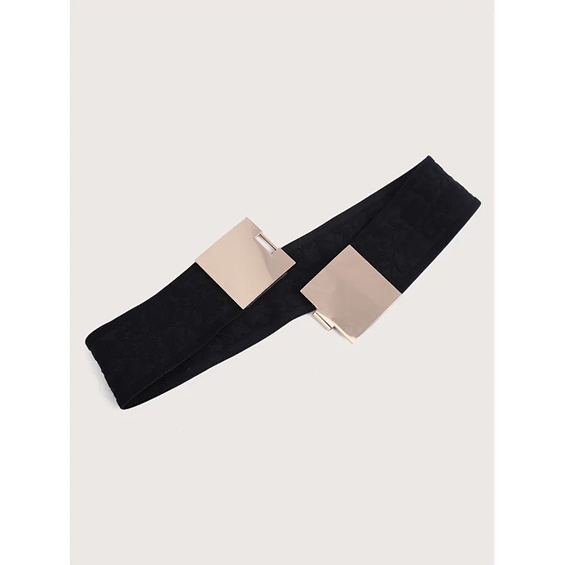 HEC New 2020 Products Light-Gold plating Buckle  Stretch Belt for Ladies