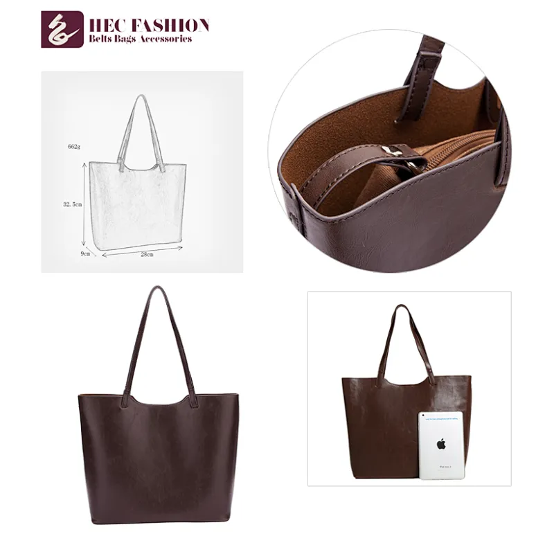 HEC Amazing Products From China Personalized Shopping PU Leather Handbag Tote Bags,Cheap Handbag Set
