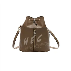 HEC 2020 Fashion Style Custom OEM Designed Women PU Drawstring Bags