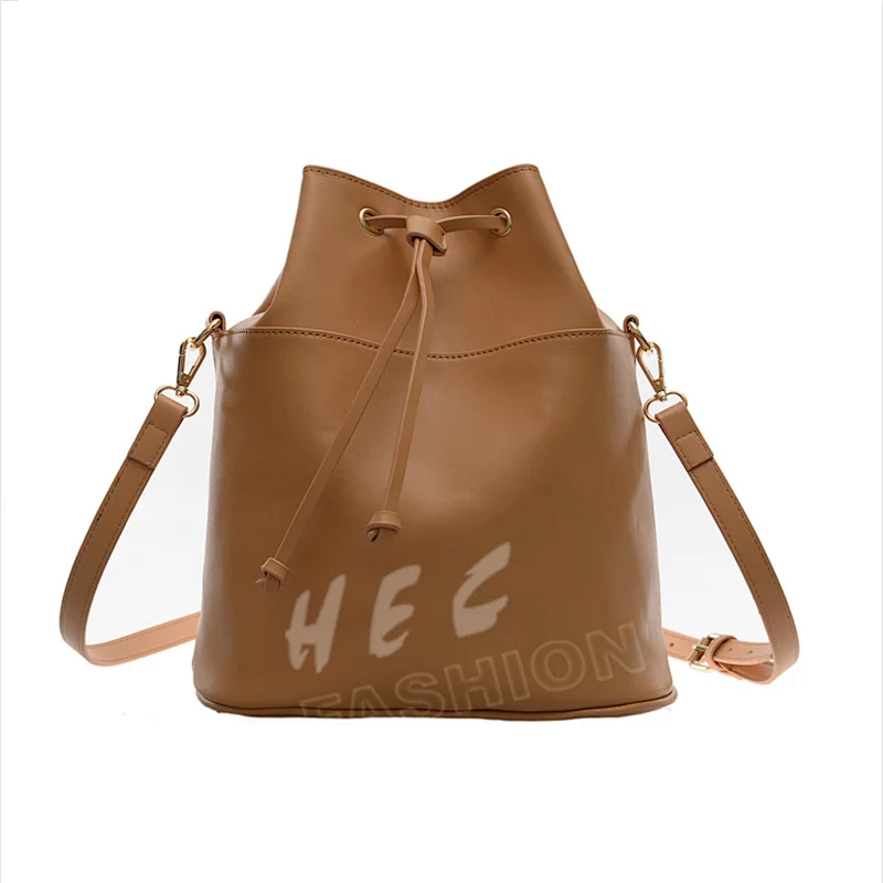 HEC 2020 Fashion Style Custom OEM Designed Women PU Drawstring Bags