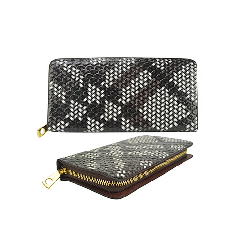 Amazon Hot Sale Twill Weave texture long ladies wallet card holder wallet