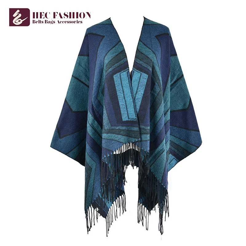 HEC Cheap Goods From China 112cm 415g Printed All Season Long Polyester Lady Scarf