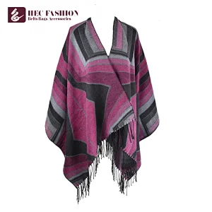 HEC Cheap Goods From China 112cm 415g Printed All Season Long Polyester Lady Scarf