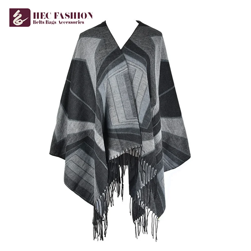 HEC Cheap Goods From China 112cm 415g Printed All Season Long Polyester Lady Scarf