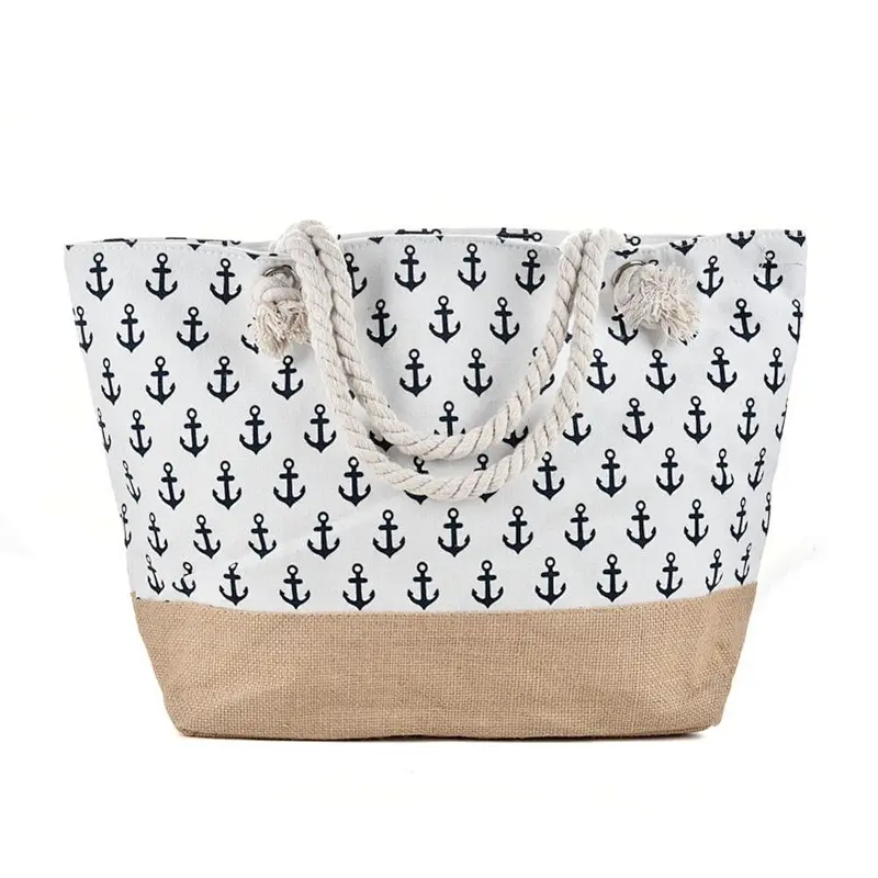 HEC Wenzhou Factory Direct Sale Canvas Beach Bag  Tote Bag Casual Design Women Handbag