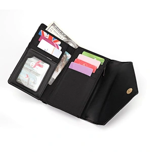 HEC Simple Design Ladies Purse Money Bag Women PU PVC Wallet
