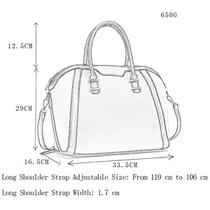 HEC Hight quality new fashion wholesale pu pvc leather joint woman handbag