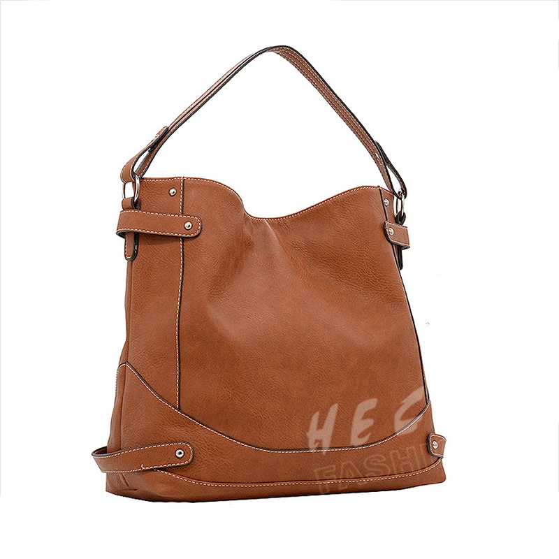 HEC Made In Wenzhou Quality Blank Black Hand Bag Shopping Bag With Leather Handle