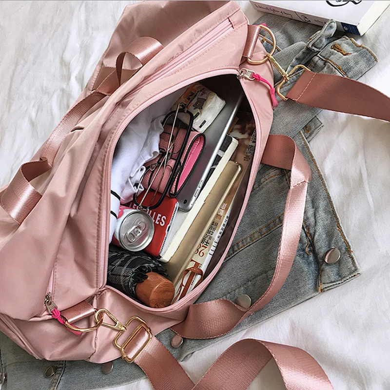 2020 Wholesale Fashion  Pink  Travel Duffle Bag For Women Gym Bag