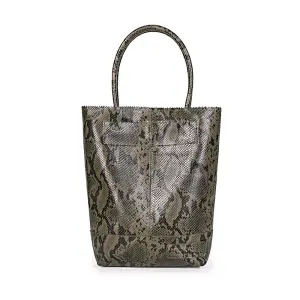 2020 New trendy lady simple design high quality large capacity hasp serpentine pu women tote bag