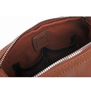 Factory wholesale fashion zipper simple pure color brown pu pvc leather wallet