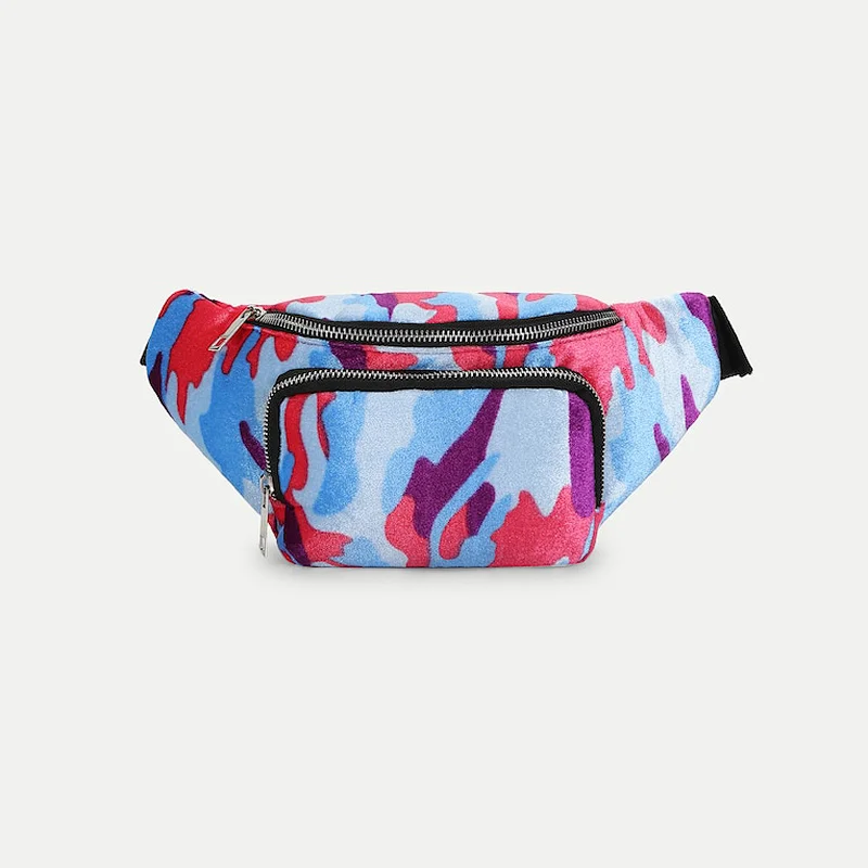 HEC Promotional sport custom personalized wholesale fanny pack camouflage fashion waist bag