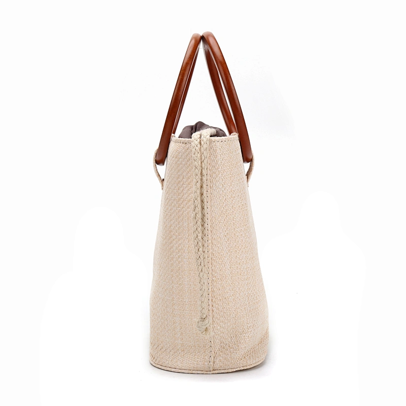 HEC 2020 Wholesale Ladies Fashion Handbag Straw Material Tote Bag