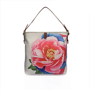 HEC Chinese Trend Big Flower Printed Women Lady Tote Bag Shoulder Bags