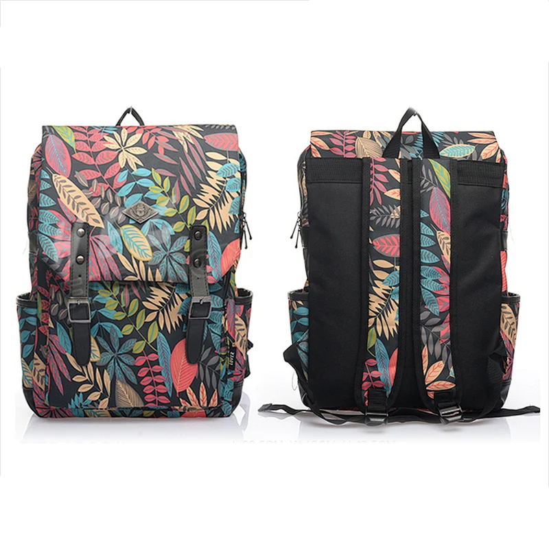 HEC Wenzhou Manufacturer Sale Canvas Fabric Material Korean Style Fashion Backpack