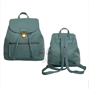 HEC Wholesale 2020 Leisure Green Color Leather backpack women