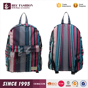 HEC Free Sample Available Fashion Leopard Point Designer Women Backpack Bag