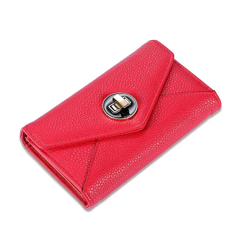 HEC New Wholesale PVC Lady's Purse Fake Leather WomenWallet