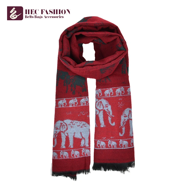HEC Hot Sale Products Custom Design Blue Big Size Polyester Ladies Scarf For All Season