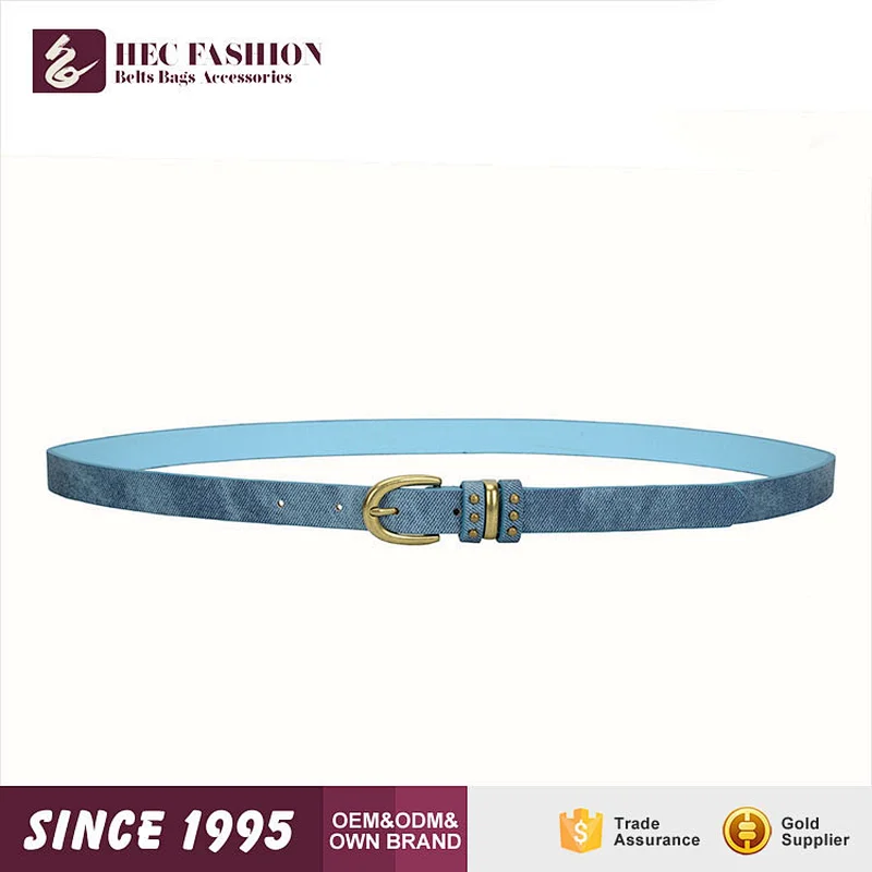 HEC Custom Label Designed Lady Pink Color Vintage Leather Belt