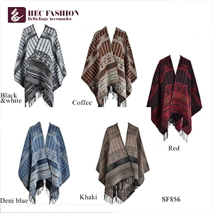 HECRed And Black Color Soft Warm Women Winter Plaid Scarf Shawl