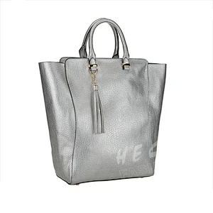 HEC Most Popular Silver Blank Type Ladies Sport Tote Bag Free Sample Proveided
