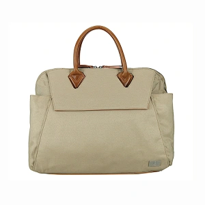 HEC Chinese Cheap Price Beige Pu Leather Business Man Travel Handbag